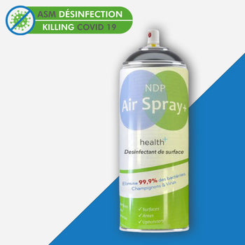 Spray Aérosol virucide de désinfection 400ml EN14476